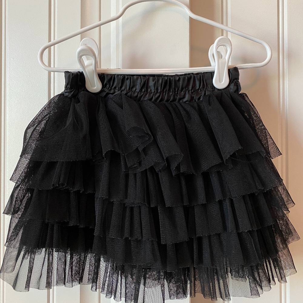 Zara Girls Black Tulle Skirt